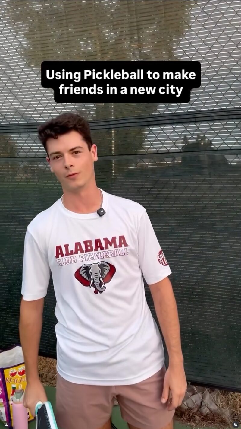 Using Pickleball to make friends in a new city, Alabama Club Pickleball paid partnership